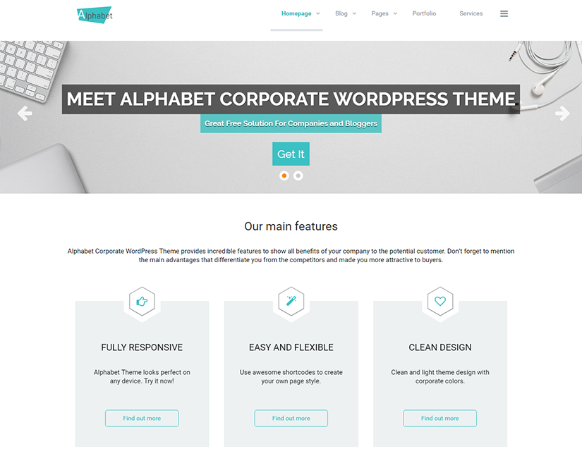 Alphabet WordPress Theme