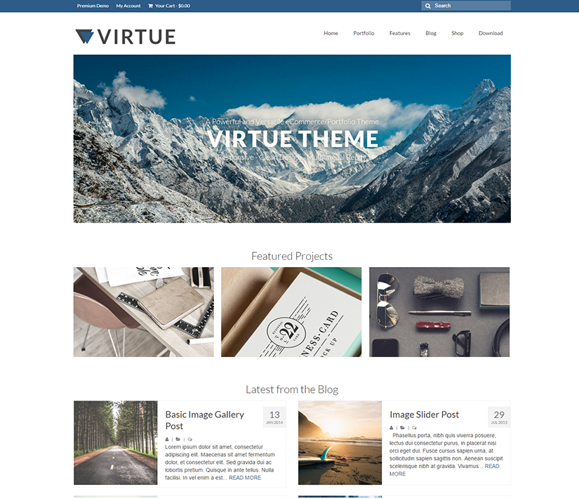 Virtue theme